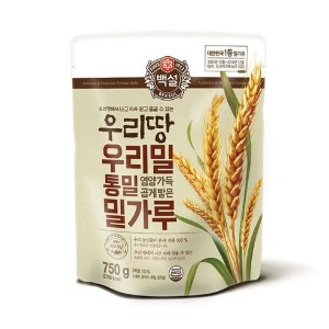 백설 통밀 영양가득 곱게빻은 밀가루 750g