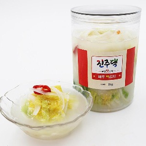 개운하고 시원한 맛있는 백김치 (1kg, 위생김치캔)